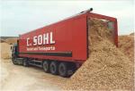 Sàn Trượt Tự Đổ Gắn Container Vận Chuyển Wood Chips Dăm Gỗ