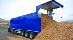 Sàn Trượt Tự Đổ Gắn Container Vận Chuyển Wood Chips Dăm Gỗ