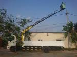 Cẩu Gập Hyva HA70 Gắn Giỏ Nâng Người